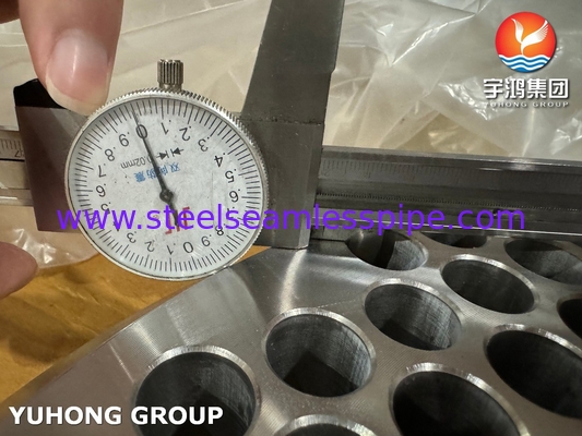 ASTM A182 F304L গরম এক্সচেঞ্জার সমাবেশের জন্য কাঠের স্টেইনলেস স্টীল টিউব শীট