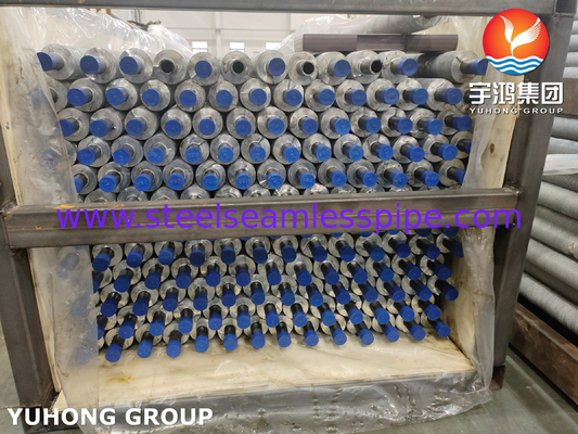 ASTM A210 ASME SA210 GR A1 কার্বন স্টীল অ্যালুমিনিয়াম ফিন এক্সট্রুজড এয়ার কুলড হিট এক্সচেঞ্জার টিউব
