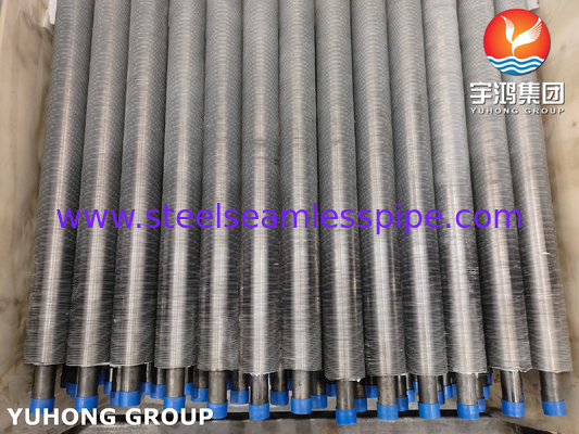 ASTM A210 ASME SA210 GR A1 কার্বন স্টীল অ্যালুমিনিয়াম ফিন এক্সট্রুজড এয়ার কুলড হিট এক্সচেঞ্জার টিউব
