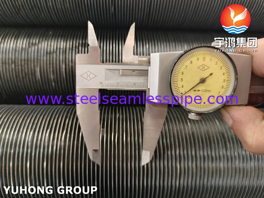 এএসটিএম A210 GR.A1, অ্যালুমিনিয়াম স্ট্রিপ সহ কার্বন স্টিল এমবেডেড ফিন টিউব, 100% ইসিটি