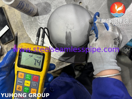 সুপার ডুপ্লেক্স SAF2507 পাইপ ফিটিং, ASTM A815 WPS UNS S32750 Buttweld Cap