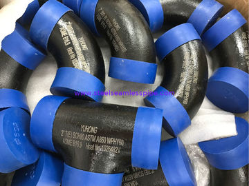 ASTM A860 WPHY60 / 42/52/65/70/80 রেডুকার টিই, ELBOW 2 &quot;SCH80 BW ASME B16.9 কালো সারফেস বা রঙিন আবরণ