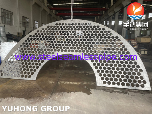 ASTM A182 স্টেইনলেস স্টীল চাপের পাত্রে ব্যফেল