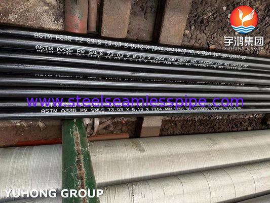 বয়লারের জন্য ASTM A335 গ্রেড P9 / UNS S50400 খাদ ইস্পাত বিজোড় পাইপ