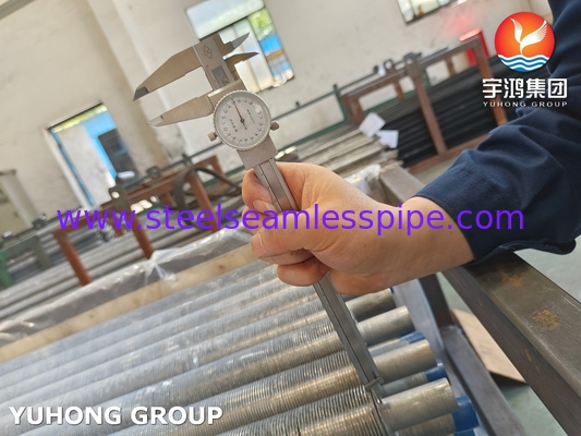 ASTM269 TP304 সিউমলেস টিউব স্টেইনলেস স্টীল এক্সট্রুজড ফিন টিউব হিট এক্সচেঞ্জারের জন্য