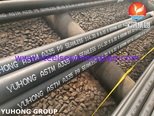 উচ্চ তাপমাত্রা এবং চাপ অ্যাপ্লিকেশন জন্য ASTM A335 গ্রেড P9 P11 P22 P91 খাদ ইস্পাত পাইপ