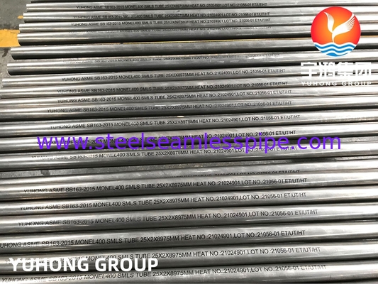 SB163 Monel 400 নিকেল-কপার অ্যালোয় টিউব UNS N04400 ডিস্টিলেশন কলাম