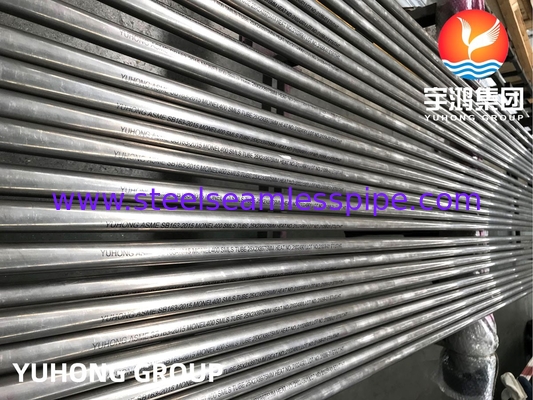 SB163 Monel 400 নিকেল-কপার অ্যালোয় টিউব UNS N04400 ডিস্টিলেশন কলাম