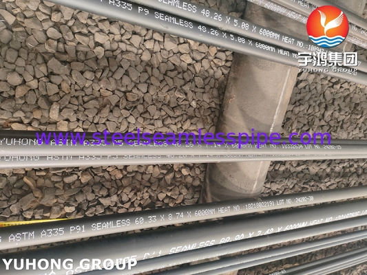 P22 অ্যালগরি স্টীল সিউমলেস পাইপ ASME SA335 উল্লম্ব সিলিন্ডারিক হিটার জন্য