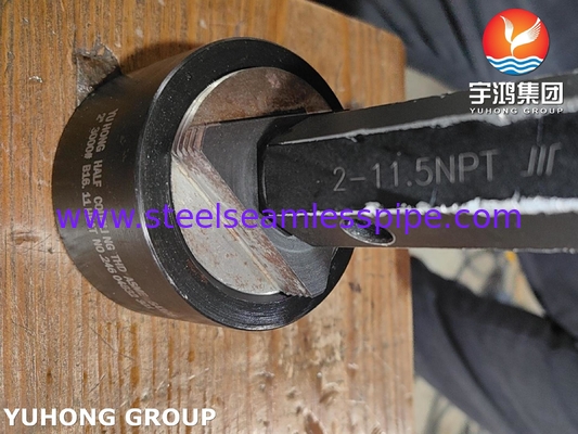 স্টেইনলেস স্টীল ফোরজড ফিটিং ASME SA105 B16.11 3000 NPT B16.11 স্ট্যান্ডার্ডের সাথে অর্ধ-ক্যাপলিং