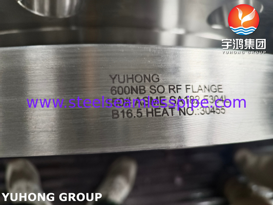 ASME SA182 F304L স্টেইনলেস স্টীল কাঠামো ফ্ল্যাঞ্জ স্লিপ ON SO উত্থাপিত RF B165
