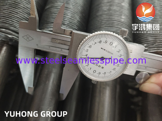 ASME SA179 ফিন টিউব এমবেডেড টাইপ এ 1060 অ্যালুমিনিয়াম ফিন টান টেস্ট পাস