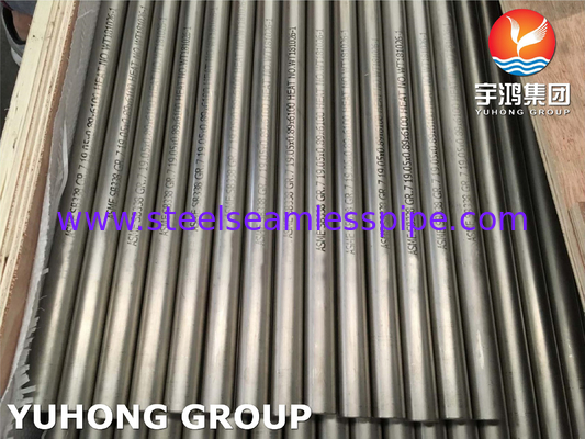 ASME SB338 Gr7 UNS R52400 টাইটানিয়াম-প্যালাডিয়াম অ্যালোয় টিউব কনডেনসার জন্য