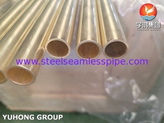 ASME B111 C44300 ব্রাস টিউব তামা ইস্পাত Seamless টিউব তাপ এক্সচেঞ্জার টিউব