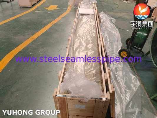 ASME SB111 C44300 সিউমলেস ব্রাস টিউব তাপ এক্সচেঞ্জারের জন্য তামা টিউব