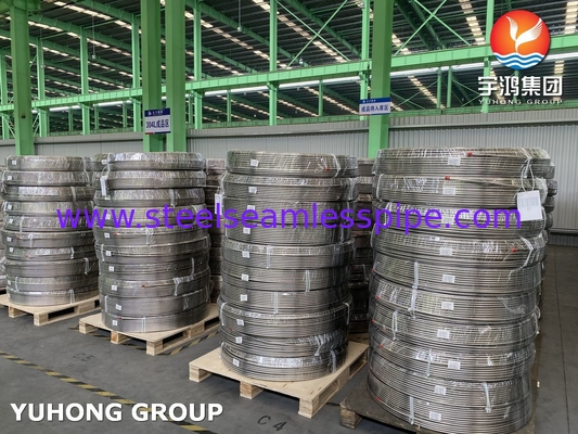 ASTM A269 TP316L স্টেইনলেস স্টীল কয়েল সিউমলেস টিউব NACE MR0175 সম্মতি