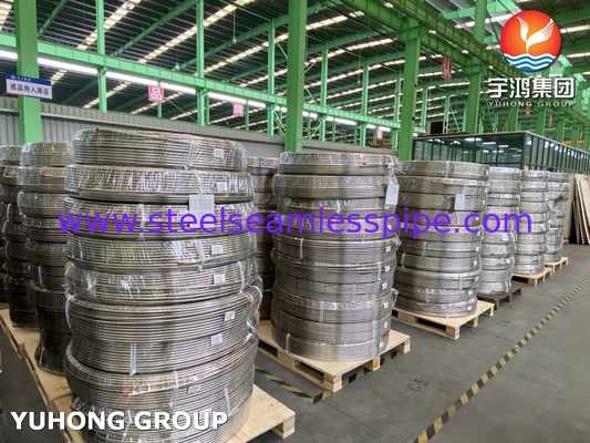 ASTM A269 TP316L স্টেইনলেস স্টীল কয়েল সিউমলেস টিউব NACE MR0175 সম্মতি