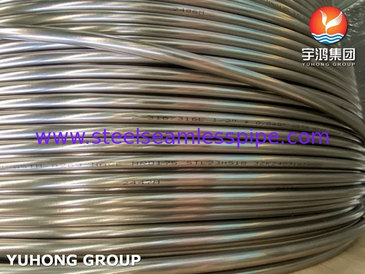 ASTM A269 TP316L স্টেইনলেস স্টীল কয়েল সিউমলেস টিউব NACE MR0175 সম্মতি