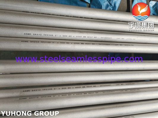ASME SA312 TP310S / UNS S31008 স্টেইনলেস স্টীল Seamless পাইপ শিল্প