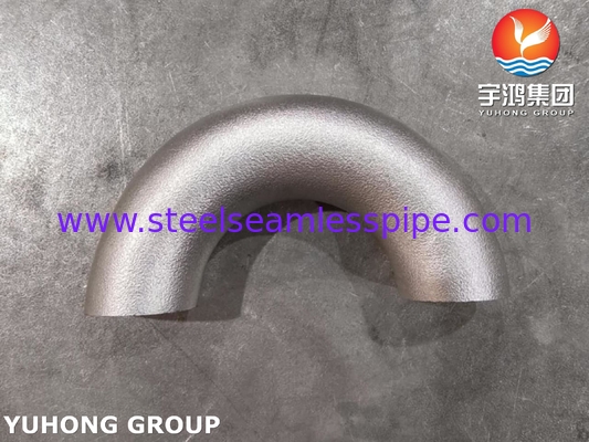 ASTM A403 WP321 স্টেইনলেস স্টীল 180° কনুই, ASME B16.9 Buttweld পাইপ ফিটিং