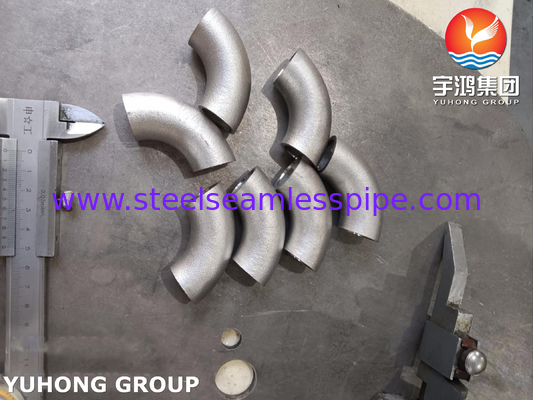 ASTM A403 WP321 স্টেইনলেস স্টীল 180° কনুই, ASME B16.9 Buttweld পাইপ ফিটিং