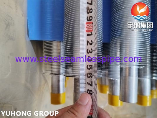 এল টাইপ রোলড ফিনড টিউব ASME SA249 TP316L সঙ্গে Al1100 জন্য এয়ার কুলার