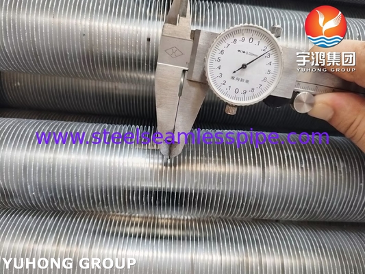 এল টাইপ রোলড ফিনড টিউব ASME SA249 TP316L সঙ্গে Al1100 জন্য এয়ার কুলার