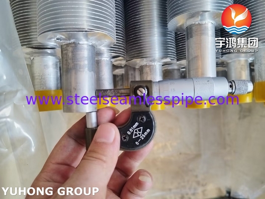ASME SA249 TP316L এয়ার কুলারের জন্য Al1100 ফিন স্ট্রিপ সহ ঘূর্ণিত ফিন টিউব
