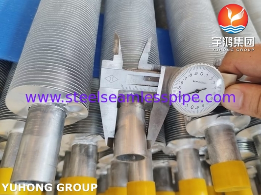 ASME SA249 TP316L এয়ার কুলারের জন্য Al1100 ফিন স্ট্রিপ সহ ঘূর্ণিত ফিন টিউব