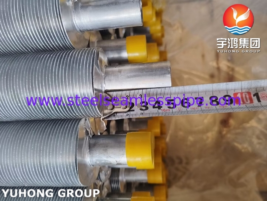 ASME SA249 TP316L এয়ার কুলারের জন্য Al1100 ফিন স্ট্রিপ সহ ঘূর্ণিত ফিন টিউব