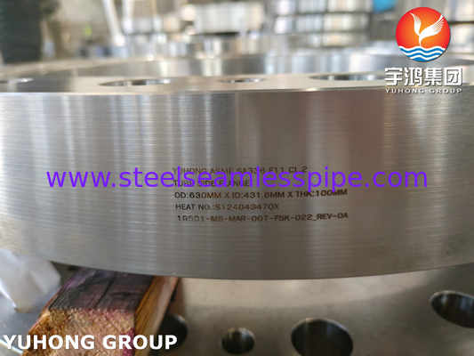 ASME SA336 F11 CL2 অ্যালোয় স্টীল ফোর্জিং চাপ জাহাজ ফ্ল্যাঞ্জ টিউব সাইড ফ্ল্যাঞ্জ