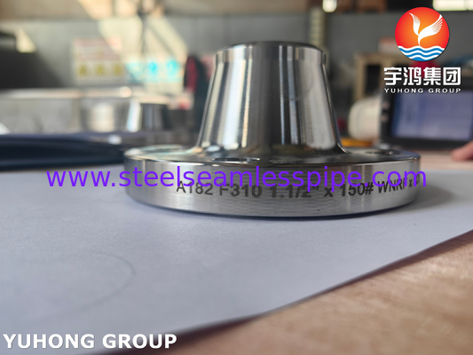 ASTM A182 F310 স্টেইনলেস স্টীল WNRF ফ্ল্যাঞ্জ ASME B16.5 কাঠের স্টীল ফ্ল্যাঞ্জ
