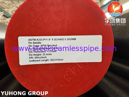 এএসটিএম এ৩৩৫ পি১১ অ্যালোয় স্টীল হাই ফ্রিকোয়েন্সি ওয়েল্ডিং হরসজি এবং বয়লারের জন্য সারিযুক্ত ফিন টিউব