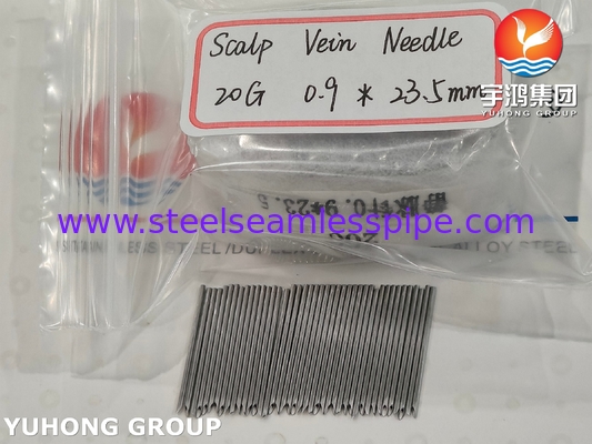 ISO9626 SUS304, ইনট্রাভেনস ইনজেকশন এবং ইনফিউশন জন্য ইনট্রাভেনস ইগল টিউব, 20G 0.9 * 23.5MM
