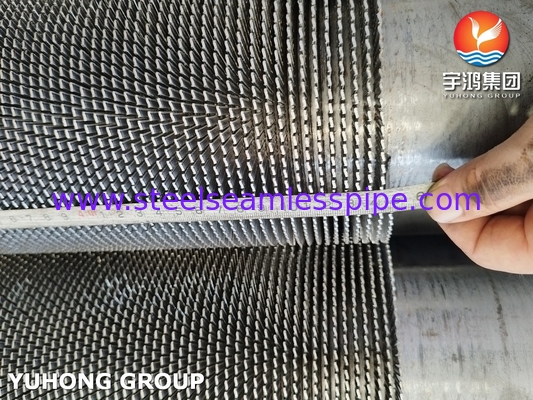 ASTM A312 TP304H গরম এক্সচেঞ্জার এবং রিঅ্যাক্টর শীতল জন্য Serrated ফিন টিউব