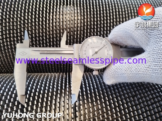 ASTM A312 TP304H গরম এক্সচেঞ্জার এবং রিঅ্যাক্টর শীতল জন্য Serrated ফিন টিউব