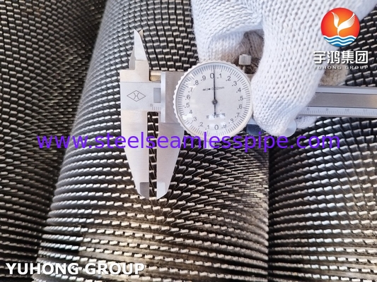 ASTM A312 TP304H গরম এক্সচেঞ্জার এবং রিঅ্যাক্টর শীতল জন্য Serrated ফিন টিউব