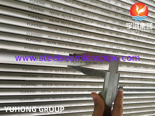 ASTM A213 TP316L স্টেইনলেস স্টীল সিউমলেস টিউব স্টোরেজ ট্যাঙ্ক এবং রিফাইনারি জন্য