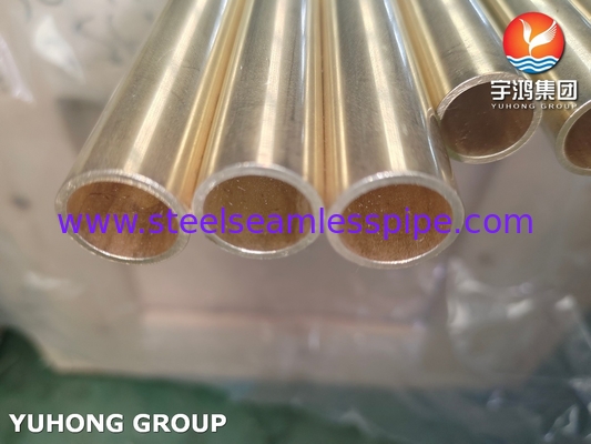 ASME B111 C44300 ব্রাস টিউব তামা ইস্পাত Seamless টিউব তাপ এক্সচেঞ্জার টিউব
