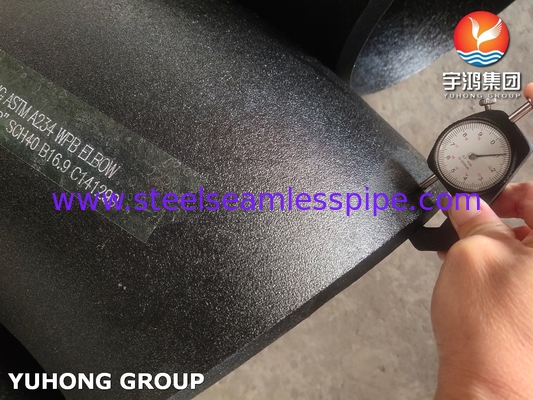 ASTM A234 WPB কার্বন ইস্পাত কনুই 45DEG LR বাটওয়েল্ড B16.9