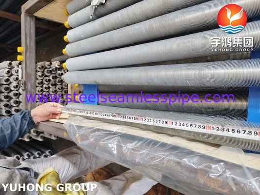 ASME SA249 TP316L এয়ার কুলারের জন্য Al1100 ফিন স্ট্রিপ সহ ঘূর্ণিত ফিন টিউব