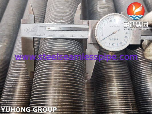 ASME SA179 এয়ার কুলারের জন্য Al1100 ফিন স্ট্রিপ সহ এক্সট্রুড ফিন টিউব