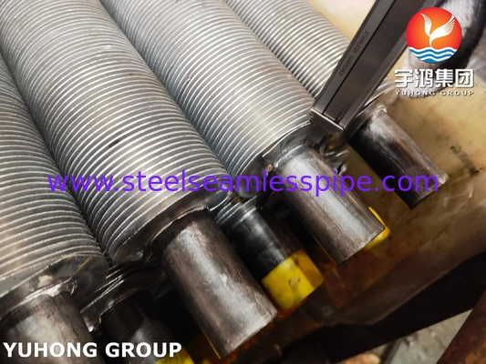 ASTM A179 কার্বন ইস্পাত ক্ষতযুক্ত পাখাযুক্ত টিউব AL1060 পাখনা সহ