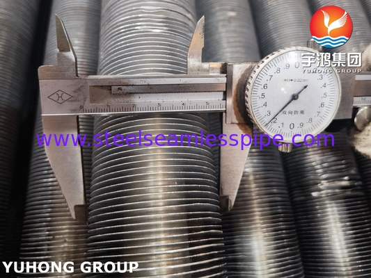 ASTM A179 কার্বন ইস্পাত ক্ষতযুক্ত পাখাযুক্ত টিউব AL1060 পাখনা সহ
