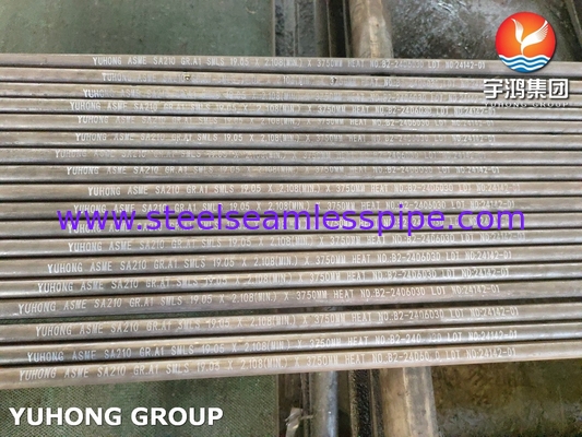 ASME SA210 A1 কন্ডেনসার এবং অর্থনীতির জন্য কার্বন ইস্পাত seamless বয়লার টিউব