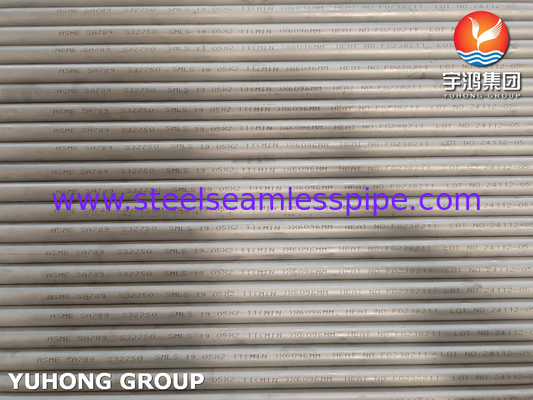 ASME SA789 / ASTM A789 S32750 হিট এক্সচেঞ্জারের জন্য ডুপ্লেক্স স্টিল সিউমলেস টিউব, রাসায়নিক অ্যাপ্লিকেশন