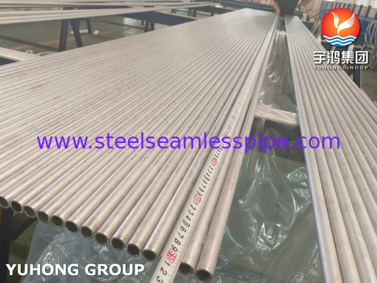 ASME SA789 / ASTM A789 S32750 হিট এক্সচেঞ্জারের জন্য ডুপ্লেক্স স্টিল সিউমলেস টিউব, রাসায়নিক অ্যাপ্লিকেশন