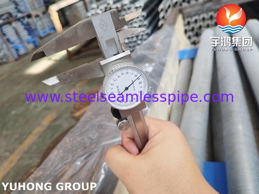 ASME SA249 স্টেইনলেস স্টীল উন্ড ফিন টিউব ফিন টাইপ এল এয়ার কুলারের জন্য