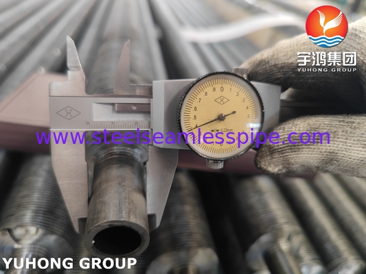 ASME SA209 TP304 স্টেইনলেস স্টীল এমবেডেড ফিন টিউব ফিন টাইপ জি অ্যালুমিনিয়াম 1060 ফিন সহ