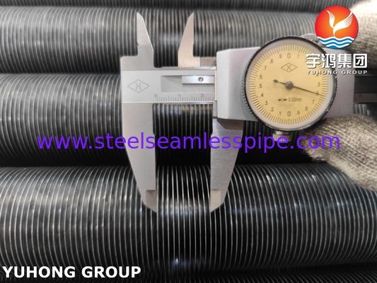 ASME SA209 TP304 স্টেইনলেস স্টীল এমবেডেড ফিন টিউব ফিন টাইপ জি অ্যালুমিনিয়াম 1060 ফিন সহ